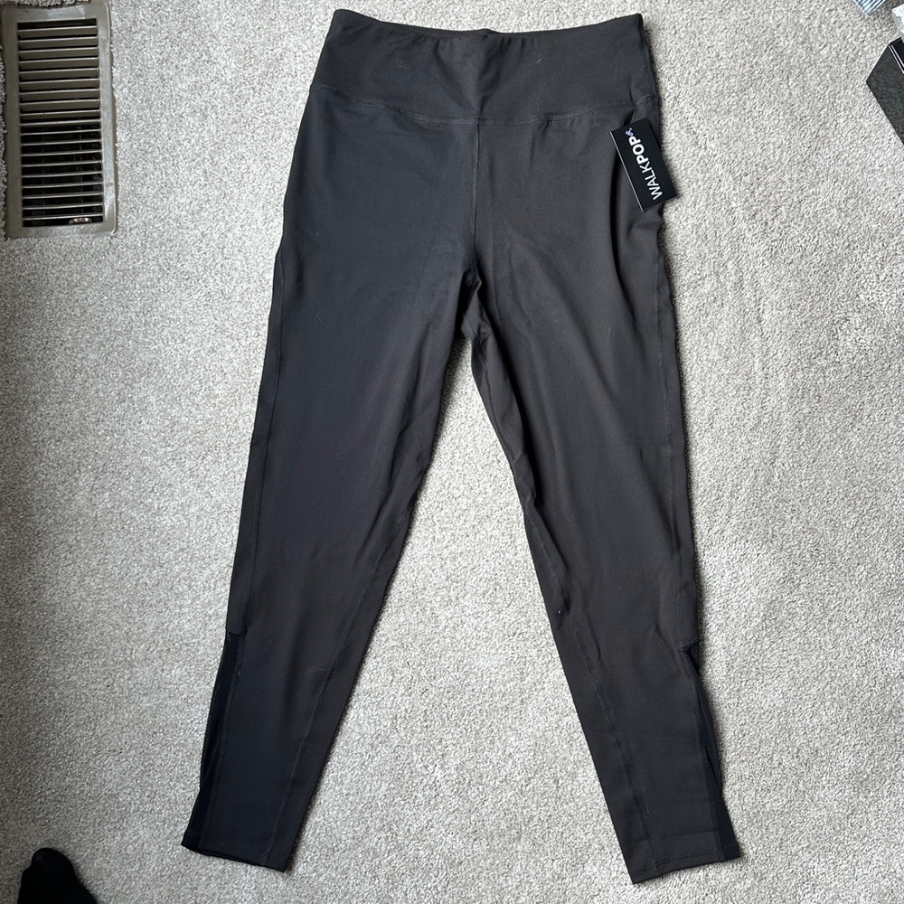 Walk Pop Black High-Waisted Leggings